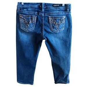 Vigoss Womens Jeans s 12 Heritage Fit Denim Capri Jeans 36"